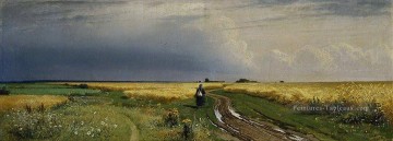 Paysage des plaines œuvres - la route dans le paysage classique de seigle 1866 Ivan Ivanovitch scènes de plan